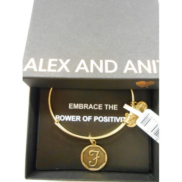 Bracelet NWT Authentic Alex and Ani Initial "D" Russian Gold